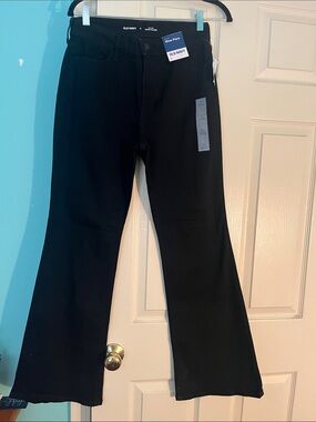 Old Navy Black High-Rise Flare Jeans